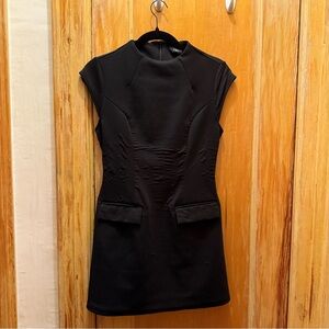 High Neck Sleeveless Mini Dress